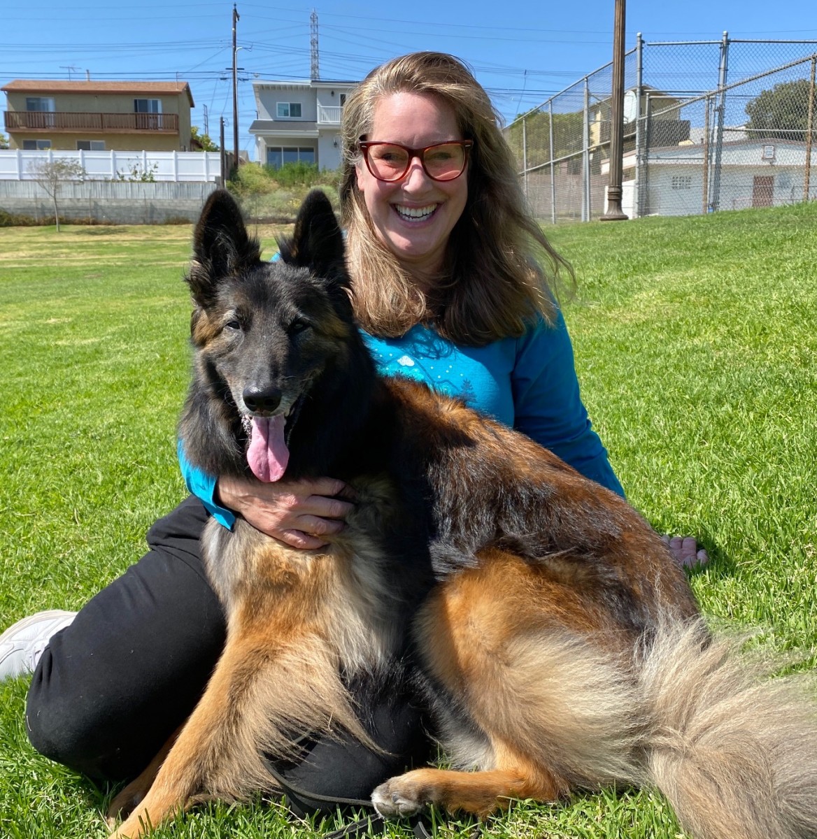 Dr. Regan and her dog Phoebe