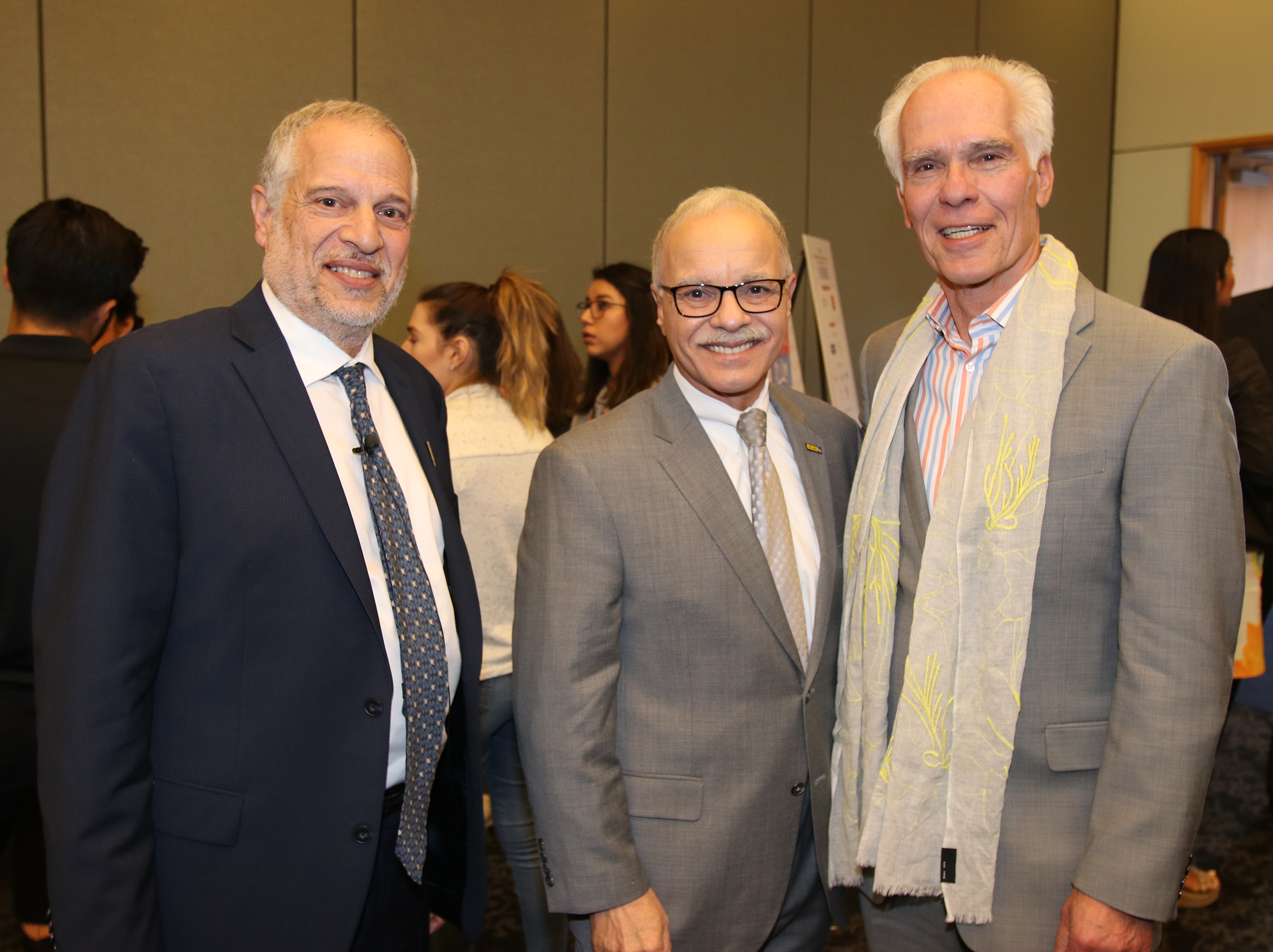 Raphael J. Sonenshein, President Covino and Gil Garcetti