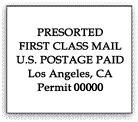 Presorted First Class US Postage Upscaled