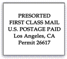 Presorted First Class Mail Stamp