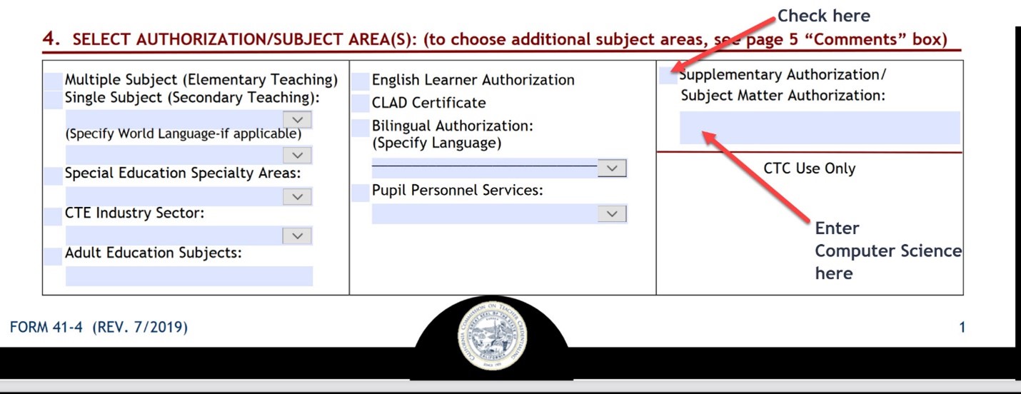 Section 4 of application