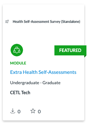 Extra Health Self-Assessments