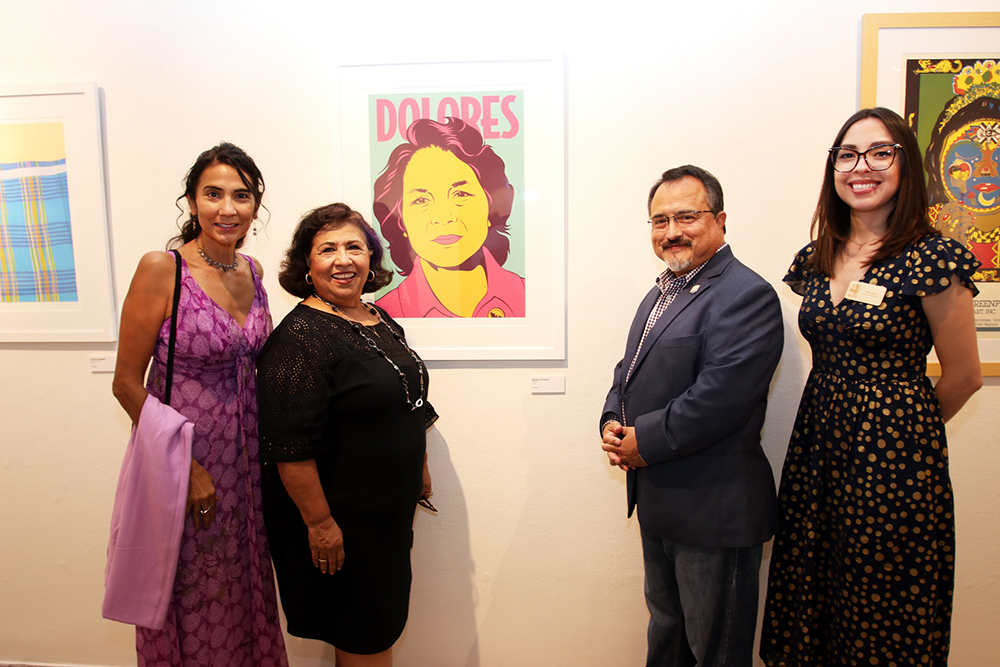 L-r: Dolores Delgado Bernal, Gloria Molina, Octavio Villalpando,and Betty Avila