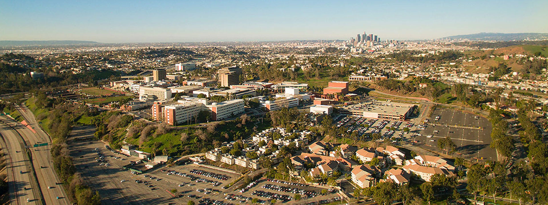 Aerial view of Cal State LA