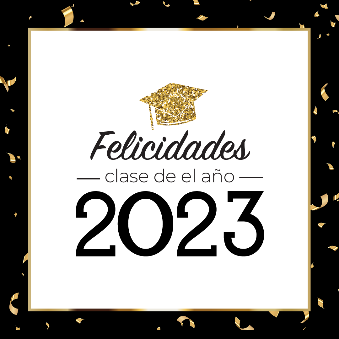 Felicidades clase de 2023 (glittery design)
