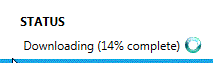 Downloading progress bar