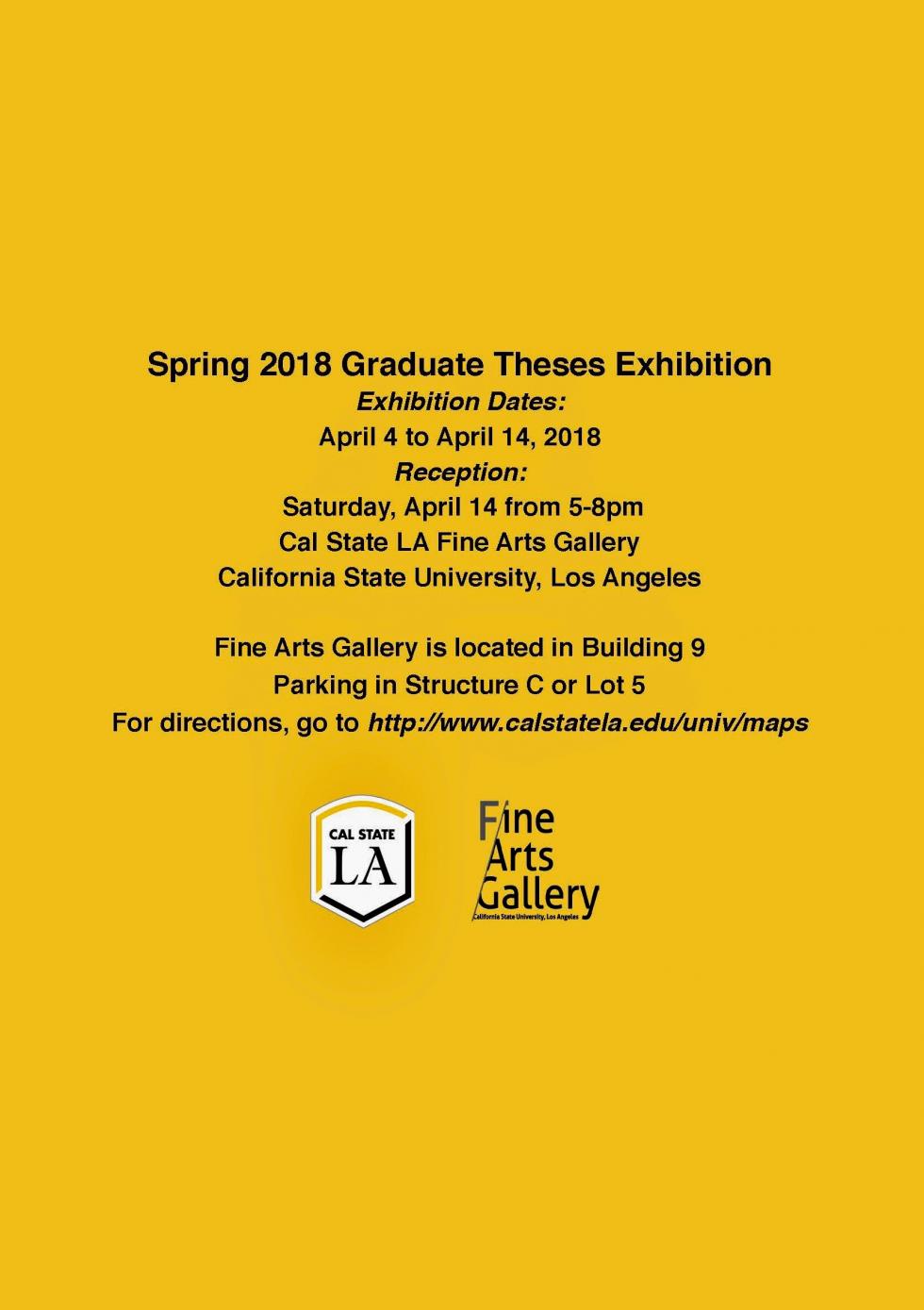 Spring Graduate Theses Exhibition 1