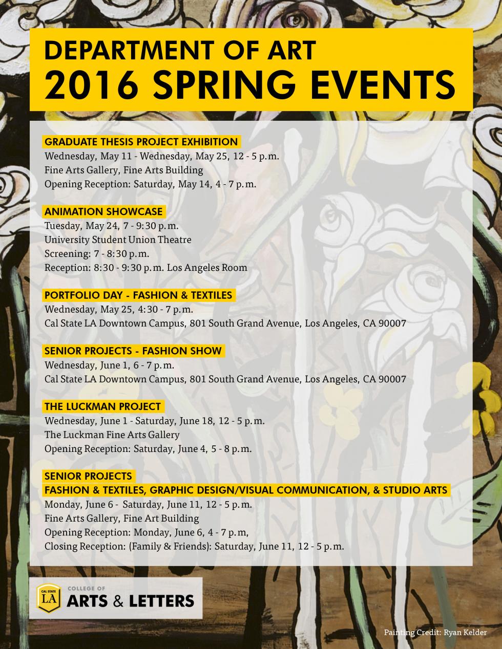 Spring Art Events