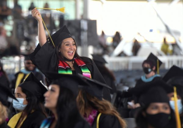 Student at commencement