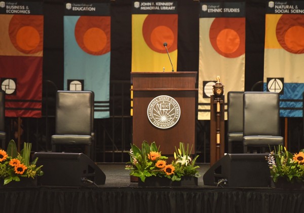 banners at commencement