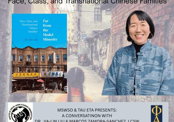 photo flyer announcing Dr. Jia-Lin Liu's Author Talk event