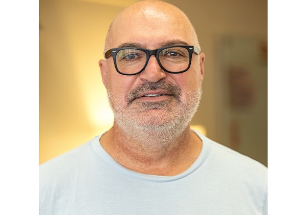 Professor Vagik wearing glasses
