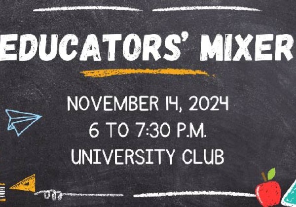 flyer for educators' mixer 2024