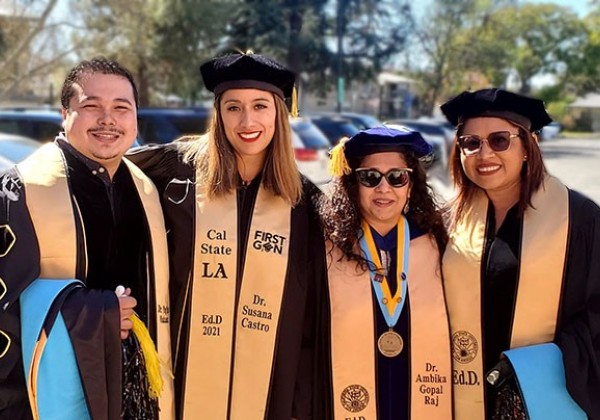 Graduates of EdD Program smiling