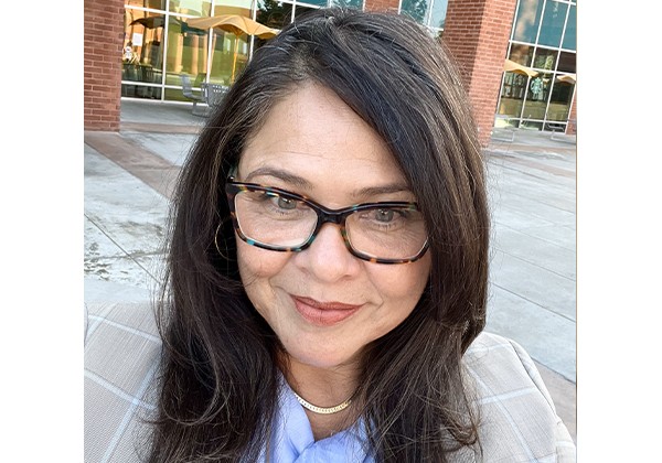 Professor Garcia wearing glasses