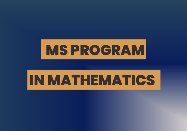 MS Program in Mathematics