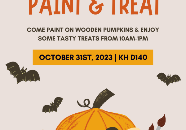 Flyer for painting event with pumpkins