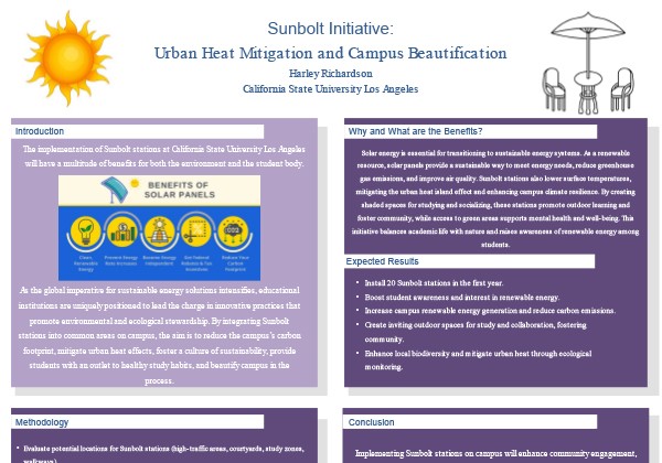 Sunbolt Initiative: Urban Heat Mitigation and Campus Beautification