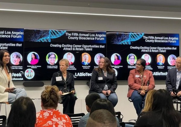 panelists at the 5th Annual LA County BioScience Forum