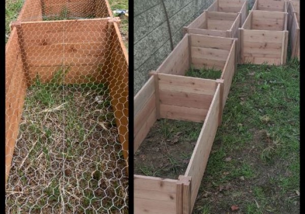 Construction of Raised Garden Box Planters