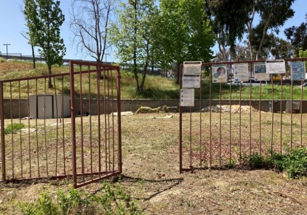 Gated entryway into Garden Space