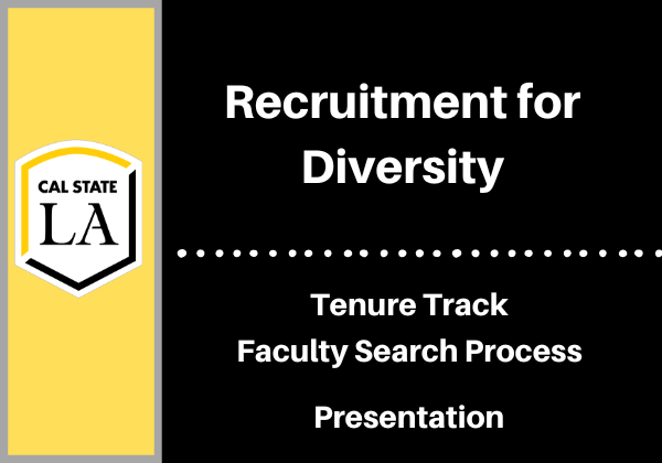 Tenire Track Faculty Search Process Presentation