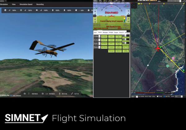 simnet flight simulation software screenshot