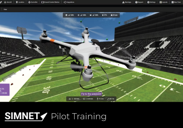 simnet pilot training software screenshot
