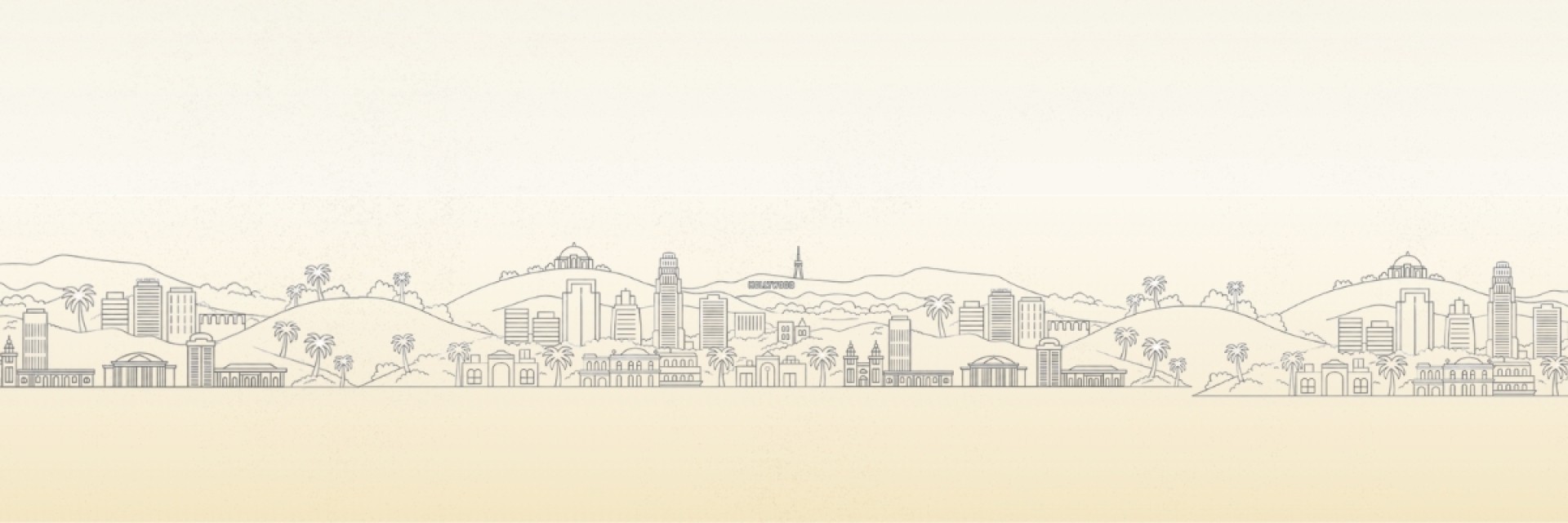 Landing Page Background: Gradient LA Skyline
