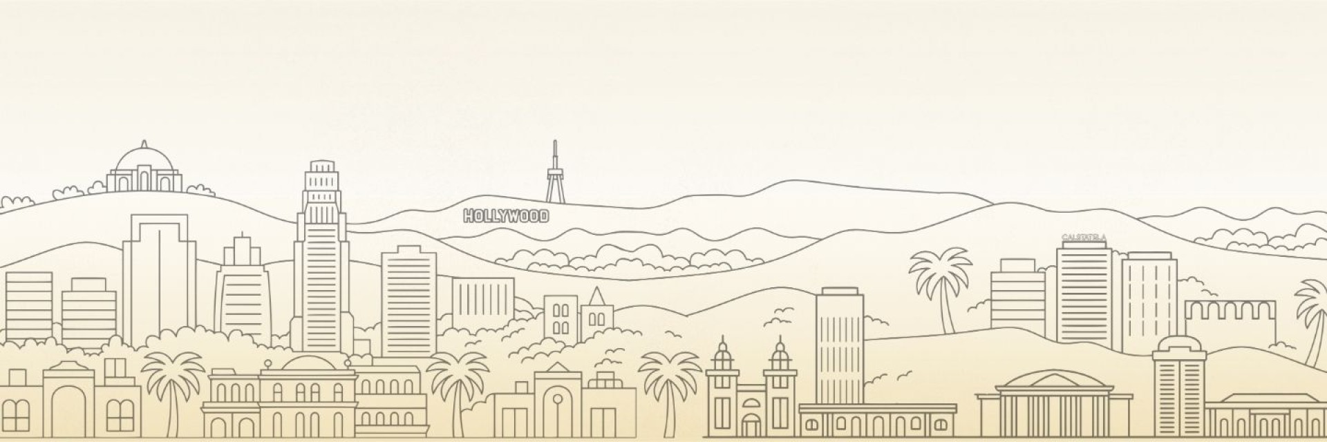 Landing Page Background: Gradient LA Skyline