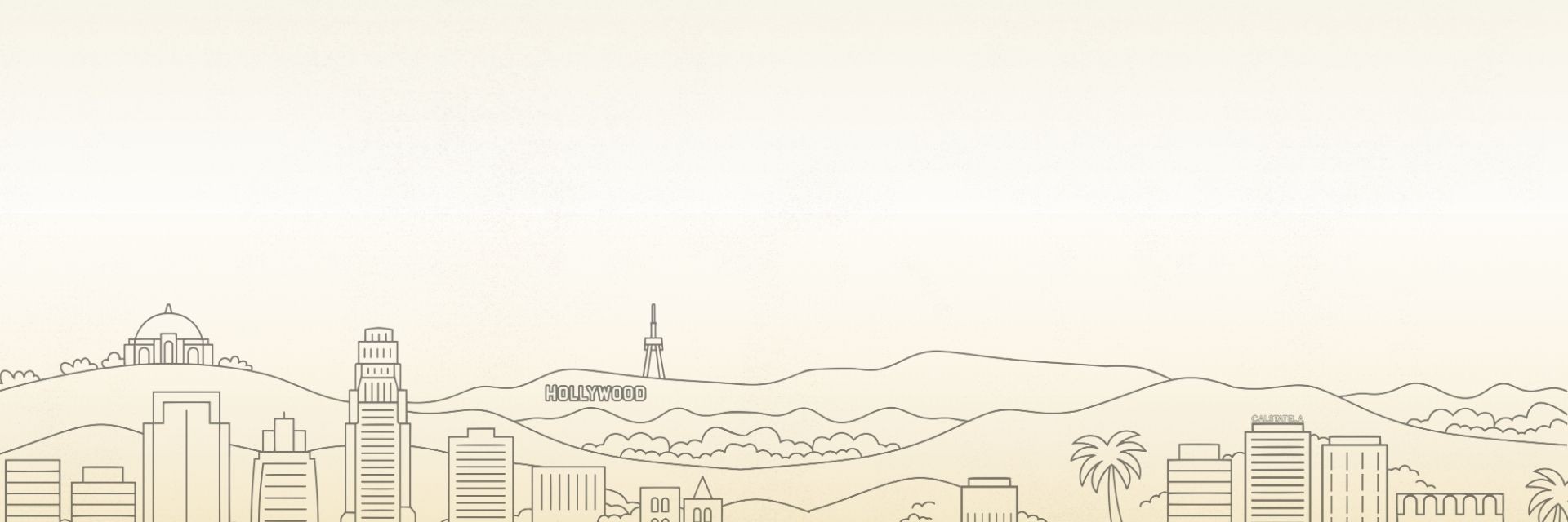 Landing Page Background: Gradient LA Skyline
