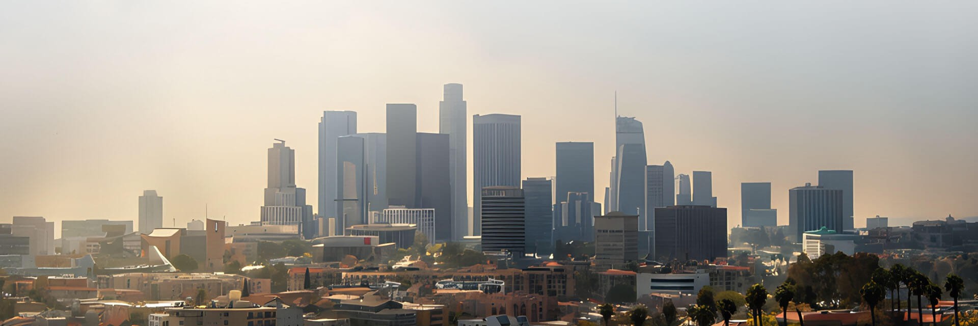 A city skyline.