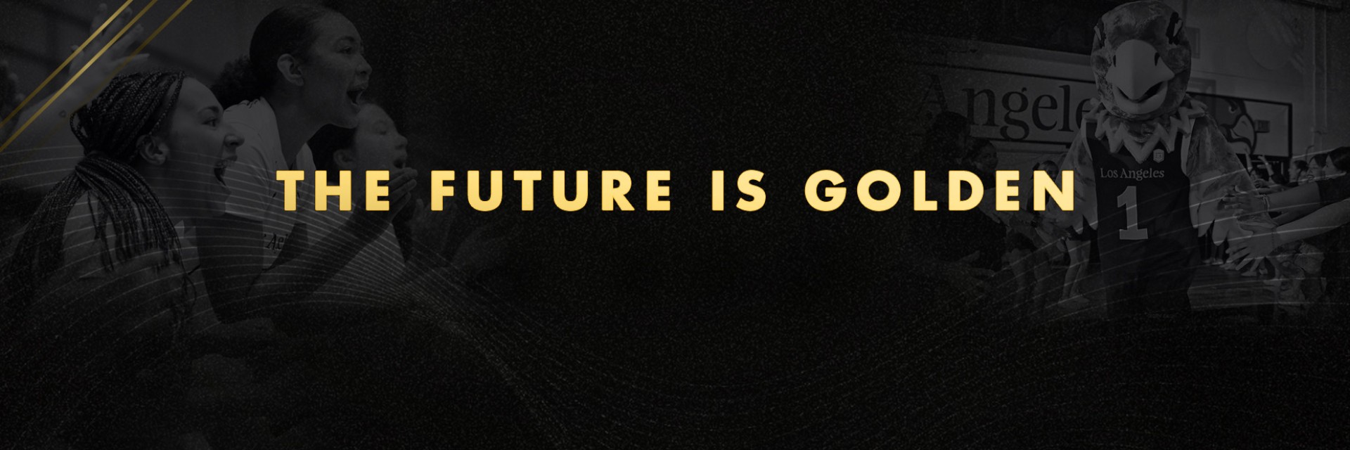 A dark background with celebratory images on it.