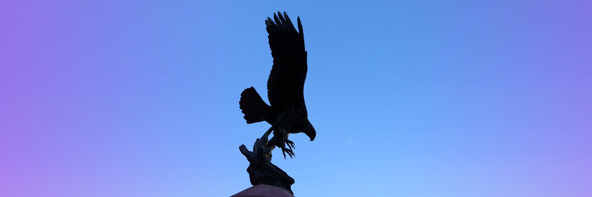 A statue of a Golden Eagle.