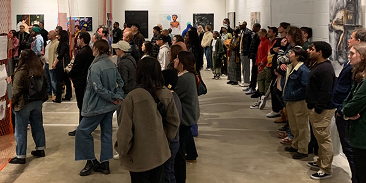 Community Members at Exhibit