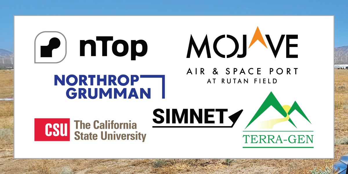 UAV competition sponsor logos nTop, Mojave, Northrop Grumman, SIMNET, CSU, TerraGen 