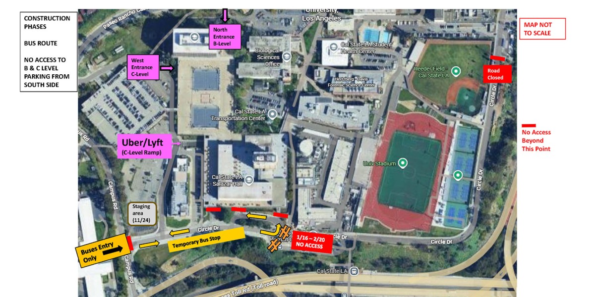 January 17th to February 20th bus access