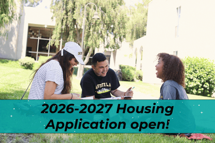 2026-2027 Housing Application is open! Residents picnicking in Housing.
