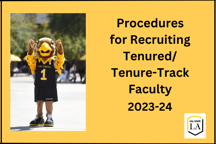 rocedures for recruiting Tenured/tenure-Track faculty 2023-24