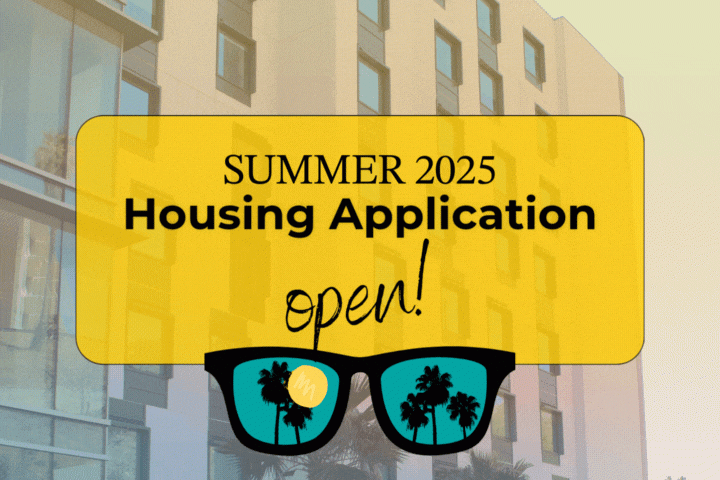 Summer 2025 Housing Application open! Sunglasses with a sun shining in them.