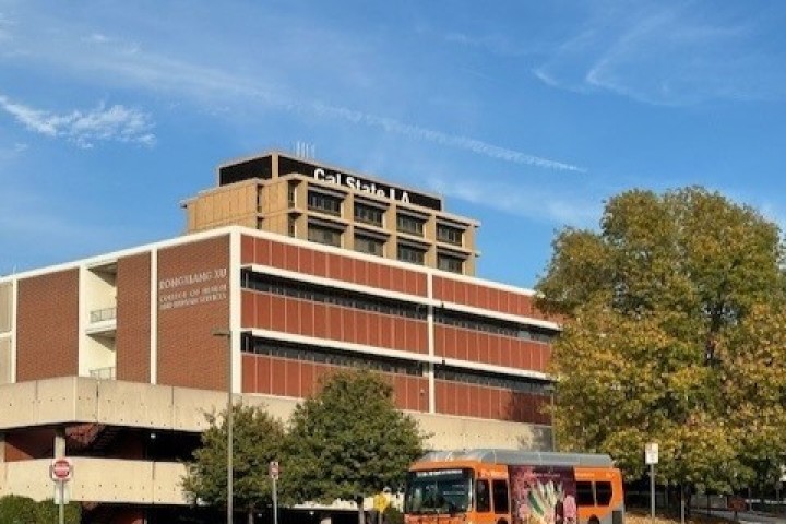 South campus with Bus