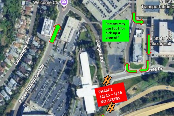 December 15th to January 16th vehicle access