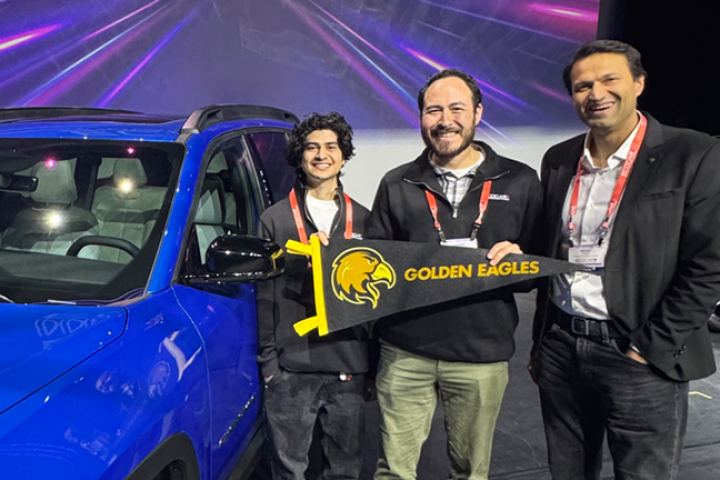 ECST faculty and students celebrate being selected for EcoCAR 