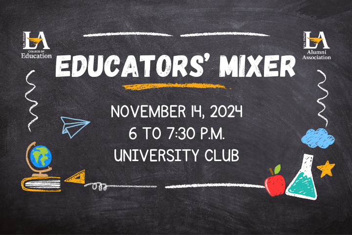 Educators Mixer - November 14, 2024, 6 to 7:30 p.m. at the University Club