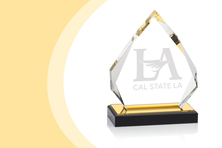 Awards trophy with Cal State Logo