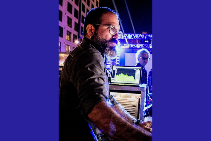 Martin Carrillo at Sound console