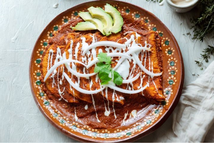 red enchiladas