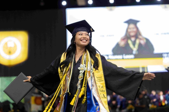 Student graduating