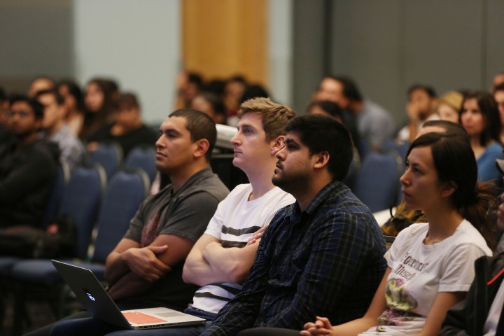 Students sitting down