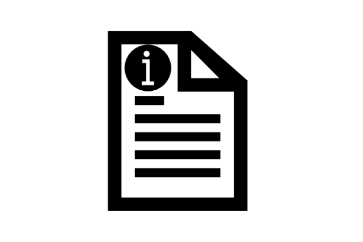 Document with informational icon